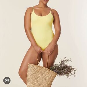 The Crete One piece Large Tall (Long Torso) in Zest Yellow